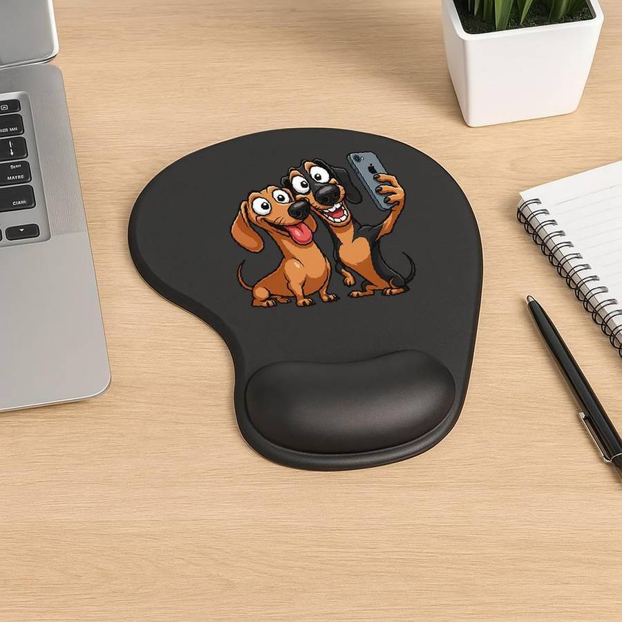 Versatile WearResistant Funny Dachshund Mouse With Wrist For Laptop Workspace
