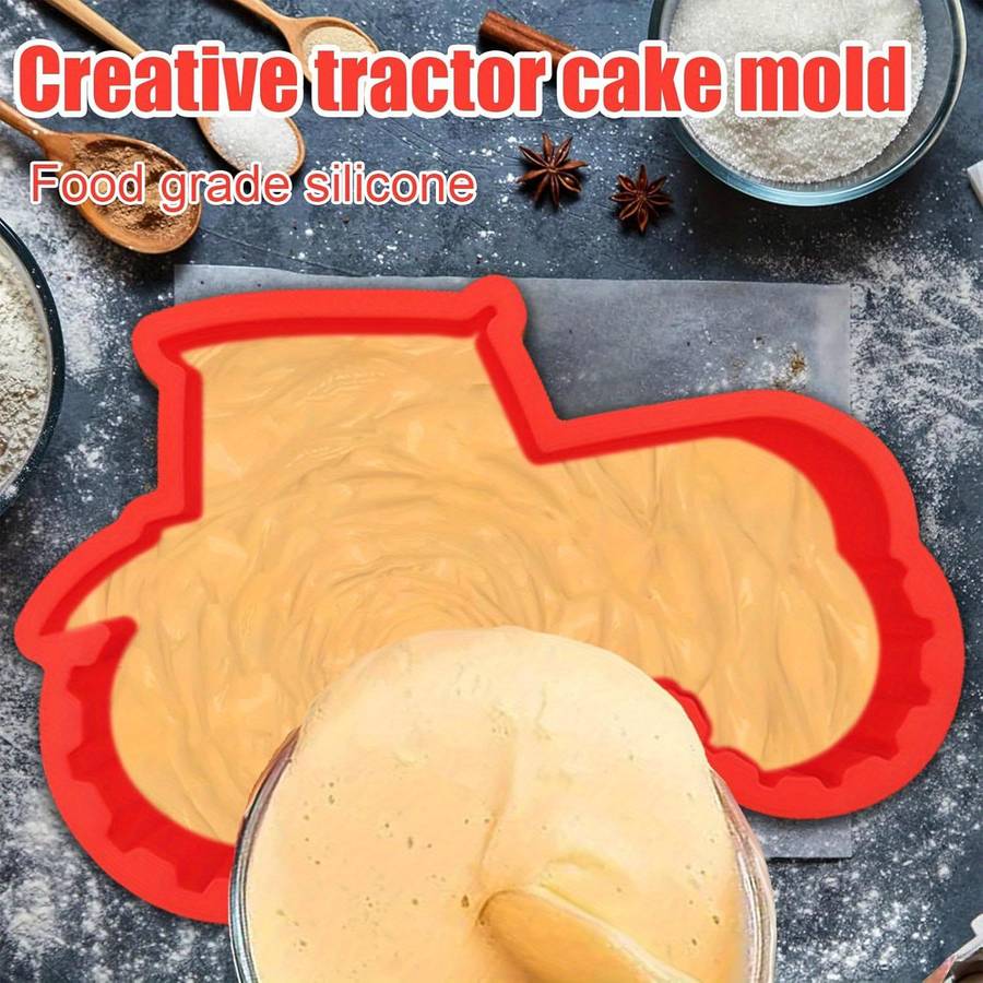 Suitable For Baking Molds Color 2Pcs Purple Tractor Cake Mold