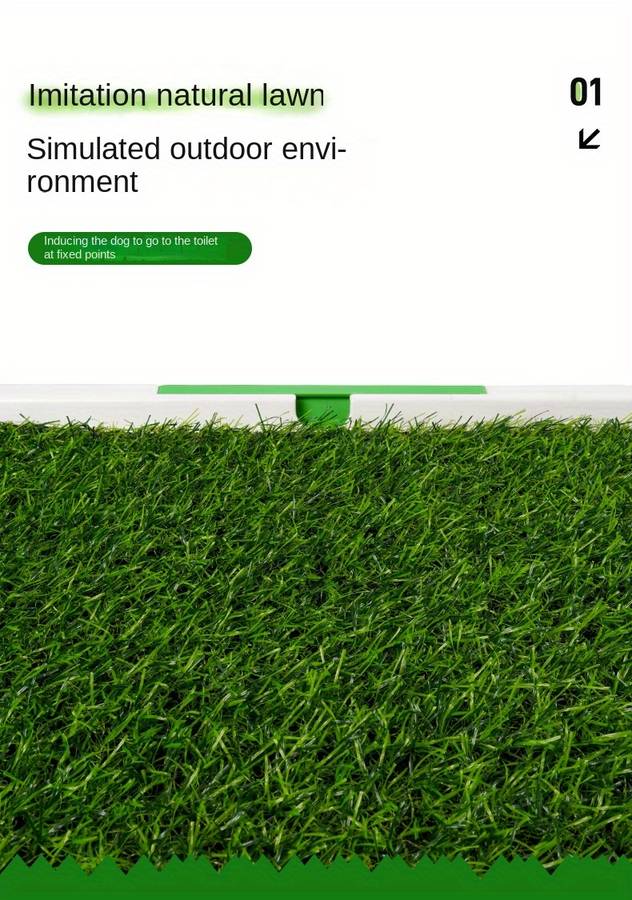 Pet supplies color Artificial lawn  three    layer pet toilet