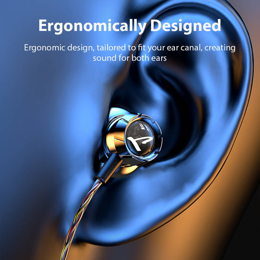 Wired Headphones 3.5Mm Black