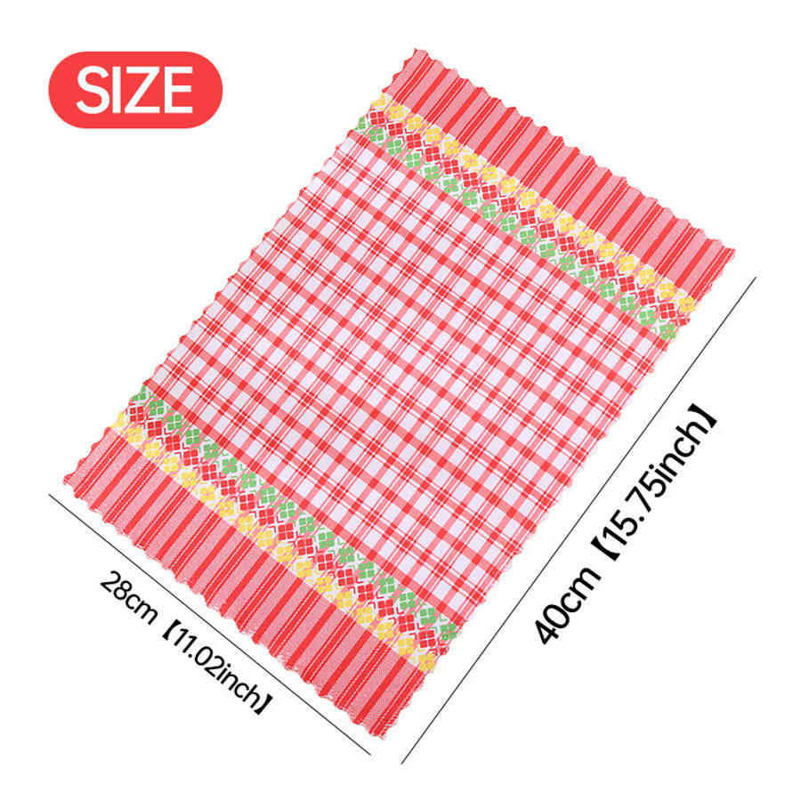 Rag Size 40*28Cm 15.75*11.02Inch Items 6 Pack Gray Plaid Towels