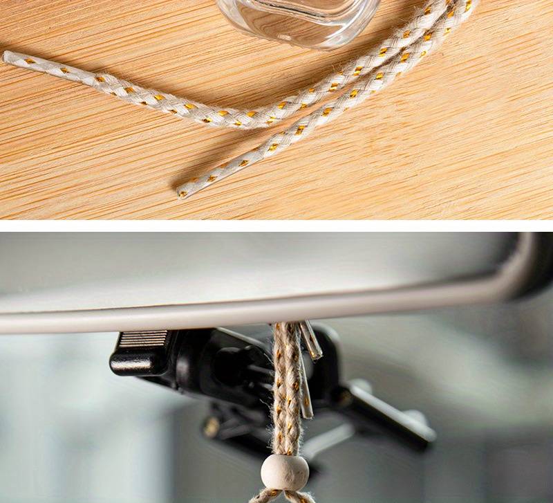 Car  Fragrance  Refill  Bottle Color Five Line Covered Flat Round Empty Container   Shoelace Rope