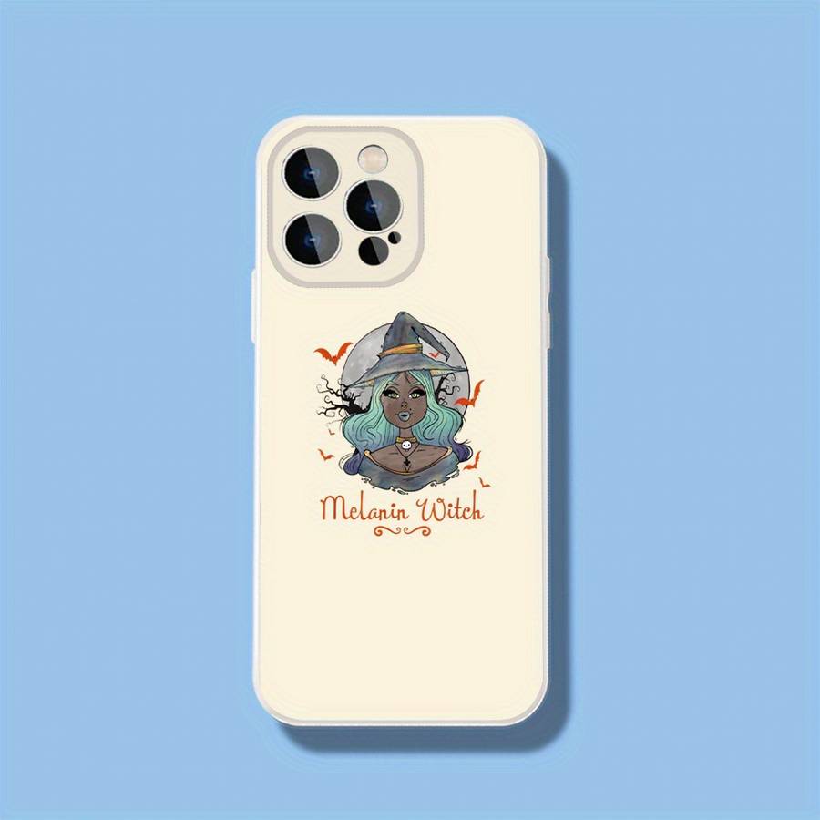 1Pc Black For iPhone 15 Melanin Witch Phone Case
