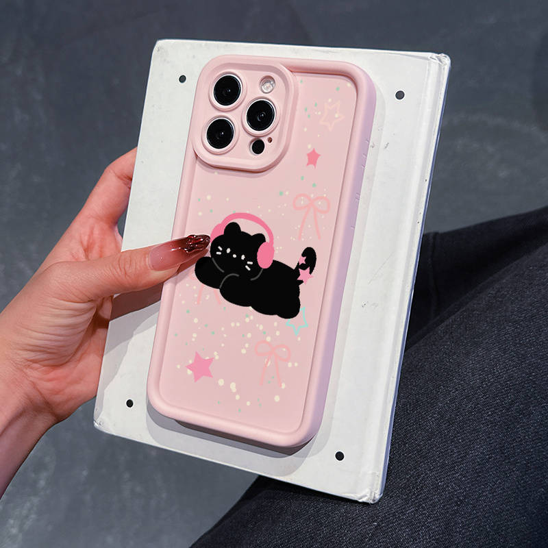 1Pc Pink Color For iPhone 15 Pro Max Phone Case Phone Cover