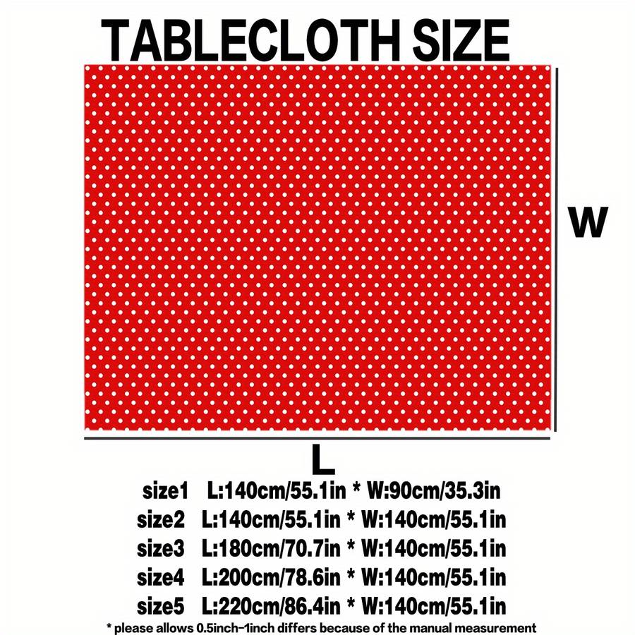 Christmas Tablecloth   Size 140.0 Cmx180.01 Cm