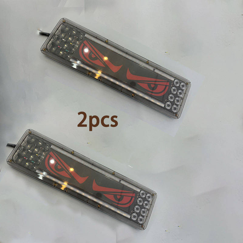 2pcs Car Rear Lights LED Lights for Car Auto Parts Automobile Assembly Lion Dance Ey