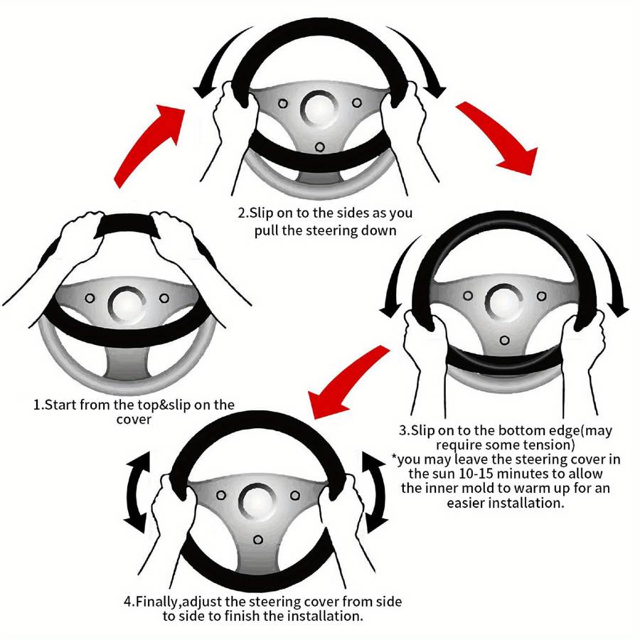 Car Steering Wheel Cover Multicolor Quantity