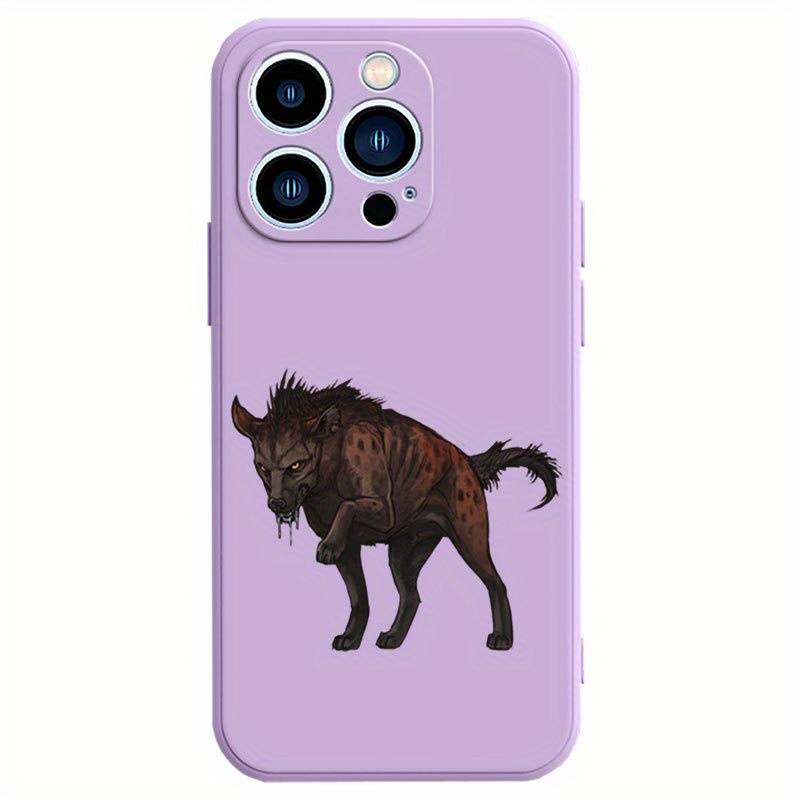 1Pc Blue For iPhone 7 8 SE2 SE3 African Wild Dog Phone Case