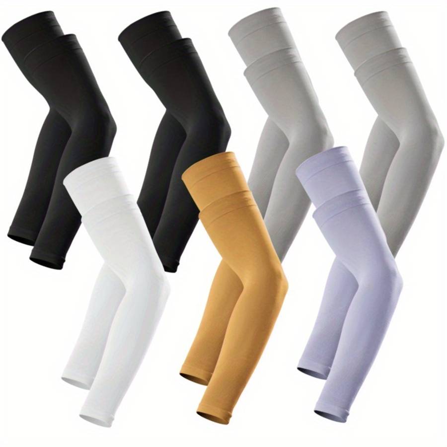 Sunscreen Sleeves Color 2 Black 2 Green White Sky Blue Orange