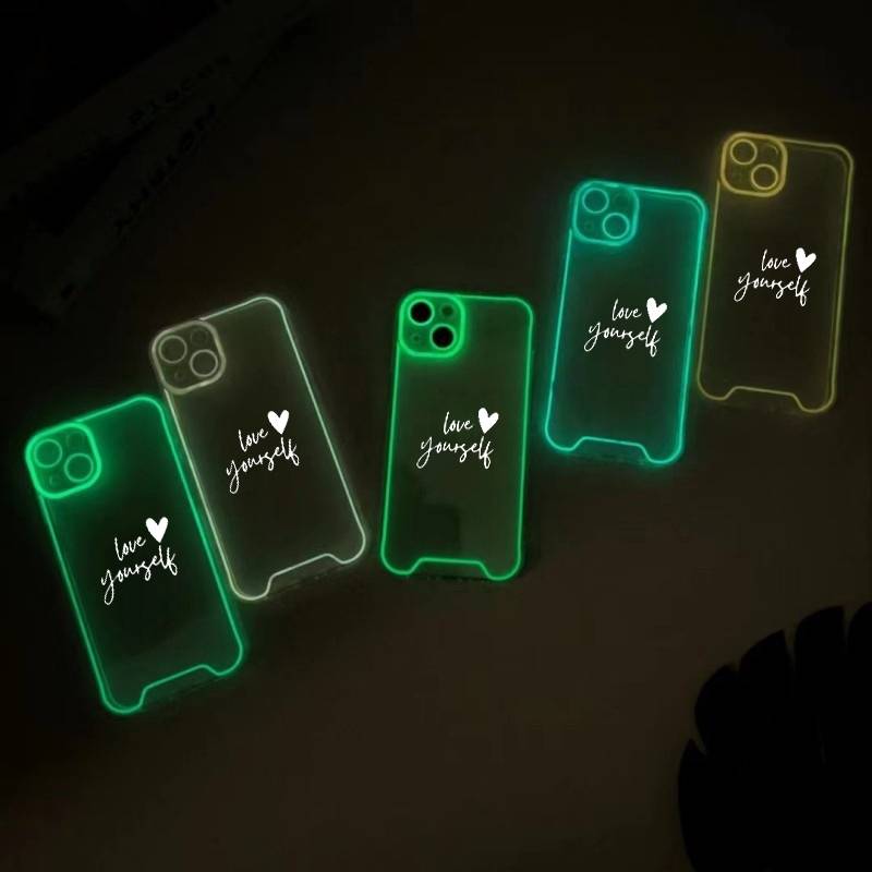 1Pc Blue For iPhone 14 Always Love Yourself Phone Case