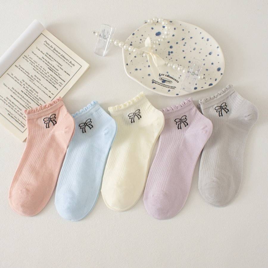 Women S Socks Color Mixed Color5 Pairs Size Onesize