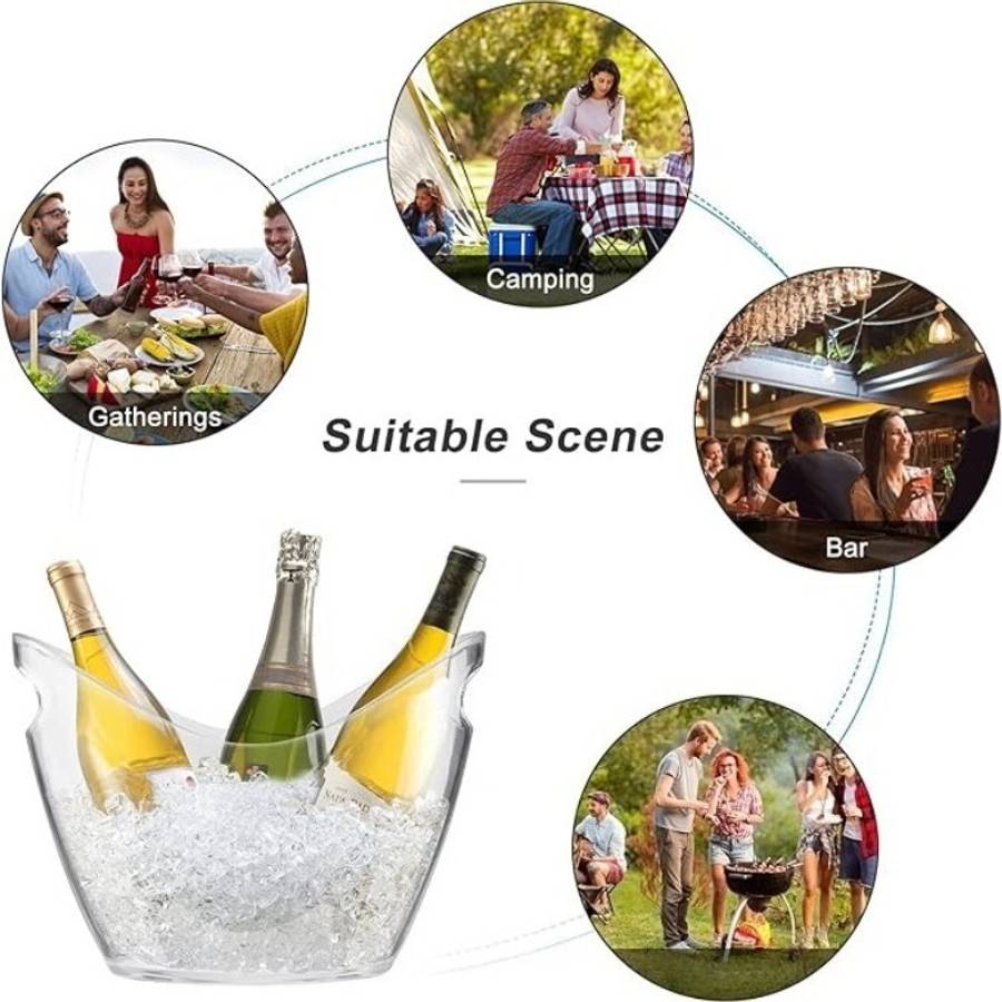 Ice Bucket Color Transparent Capacity4L Bucket