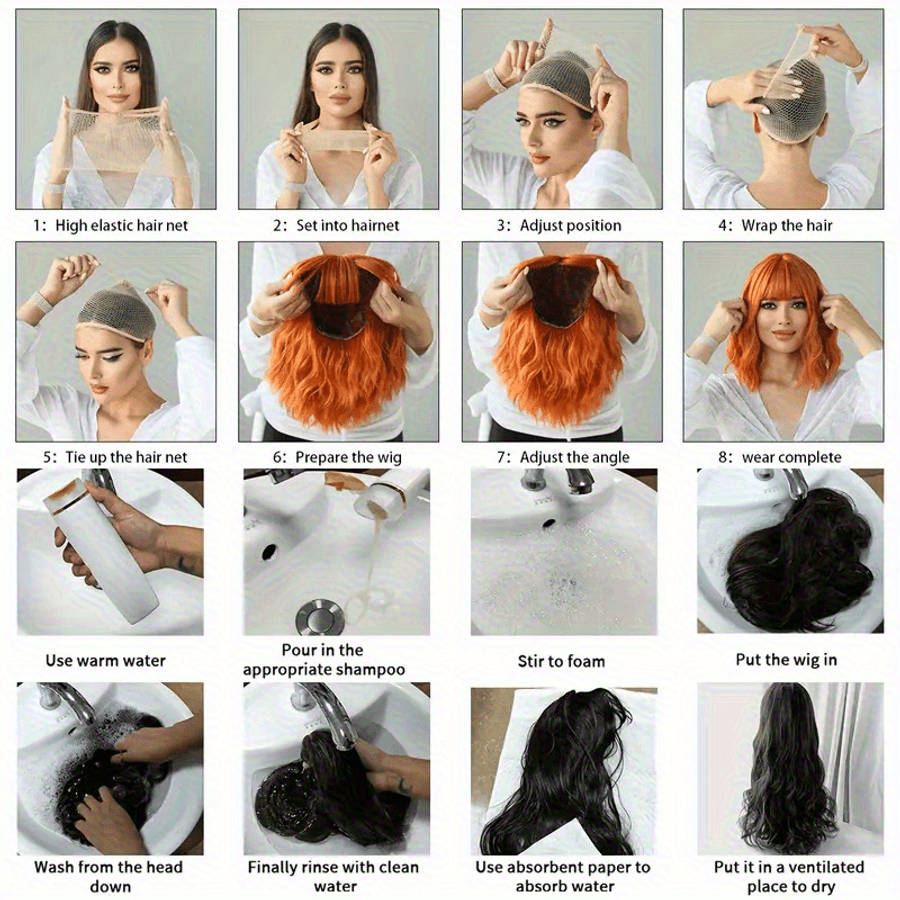 Grey Womens Wigs Hair Length 66.04Cm