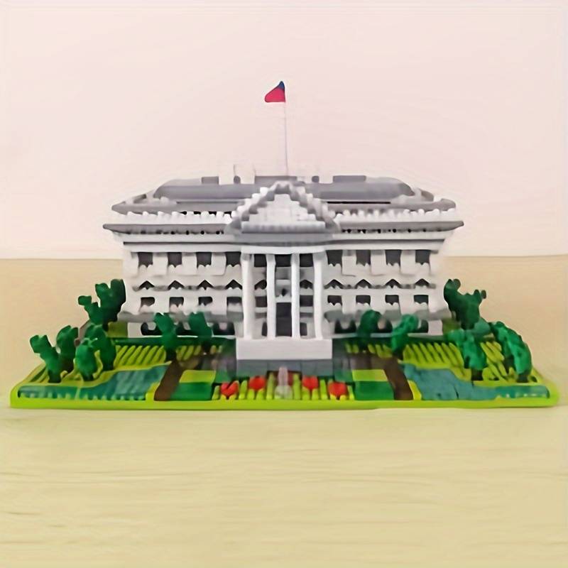 Building Toy Architectural Model Toy Set Color Washington White House