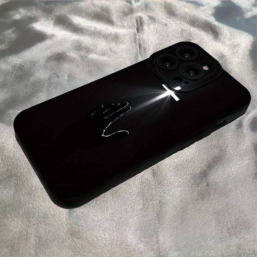 1Pc Black For iPhone 11 Cross Pattern Phone Case