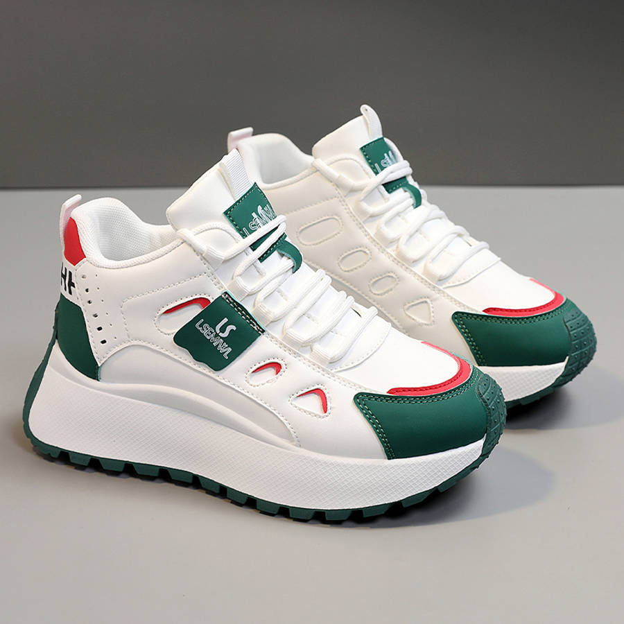 Women S Sneakers Color White Red Sizeuk 4