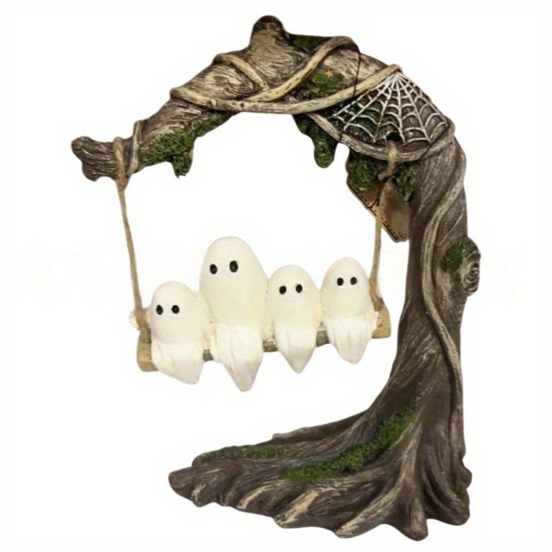 Halloween Decorations Color Ghost Swing Tree B  16.0 Cm