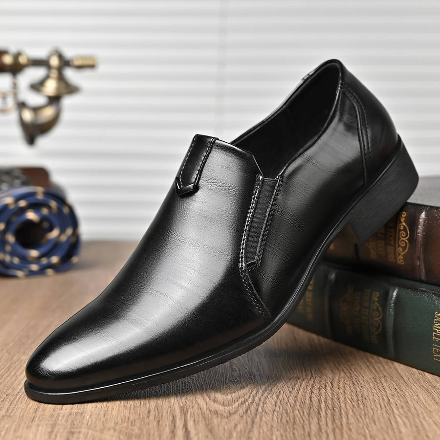 Mens Leather Shoes Color Black Sizeuk 8