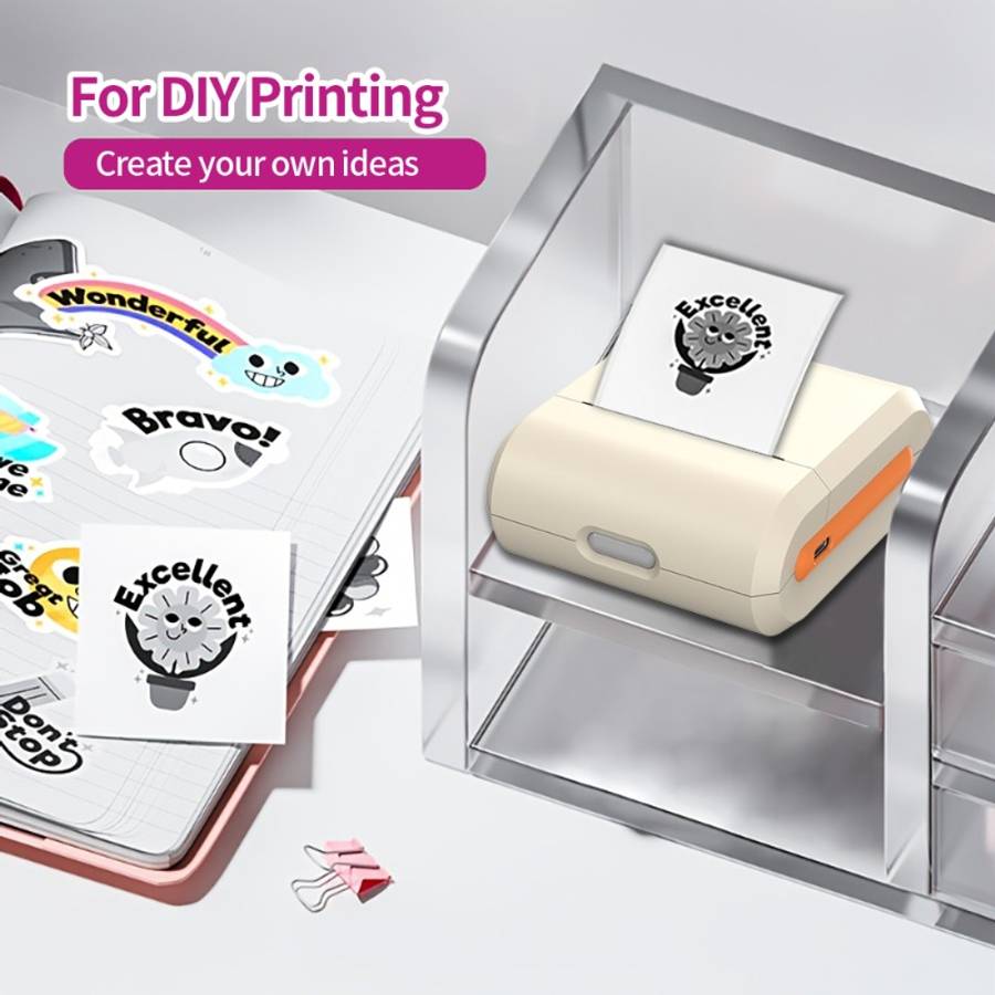 Printer Color Off White Machine Size 9.5X8.5Cm