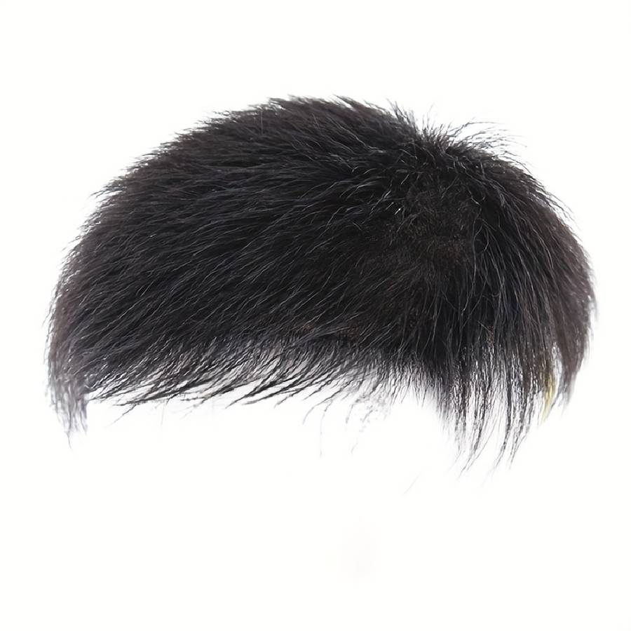 Black B Mens Wigs Hair Length 5.08Cm