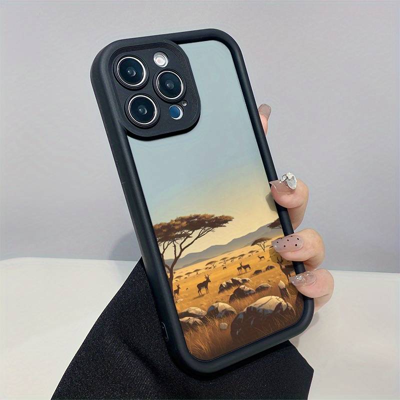 1Pc Mixed Color For iPhone 13 Mini African Savanna Phone Case