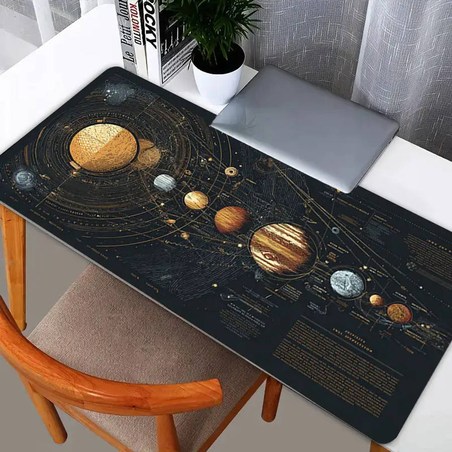 Exquisite MicroTextured Starry Universe Desk Planet Gaming For Office Desk