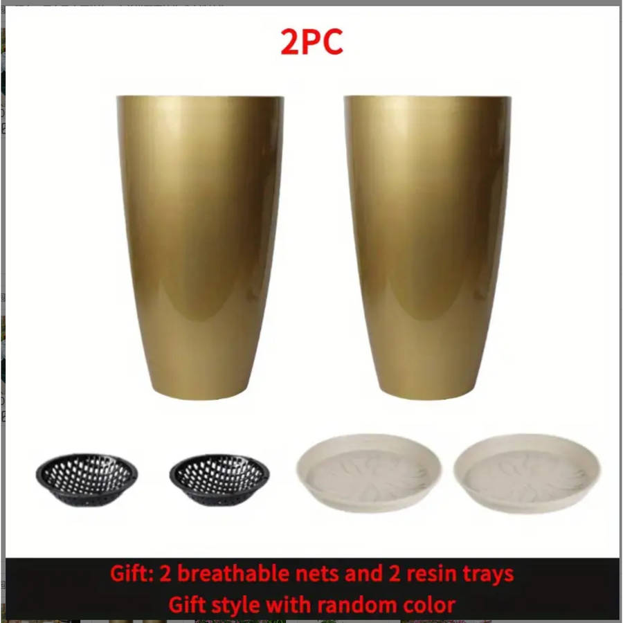 Flowerpot Color Flower Pot X1  Tray X1