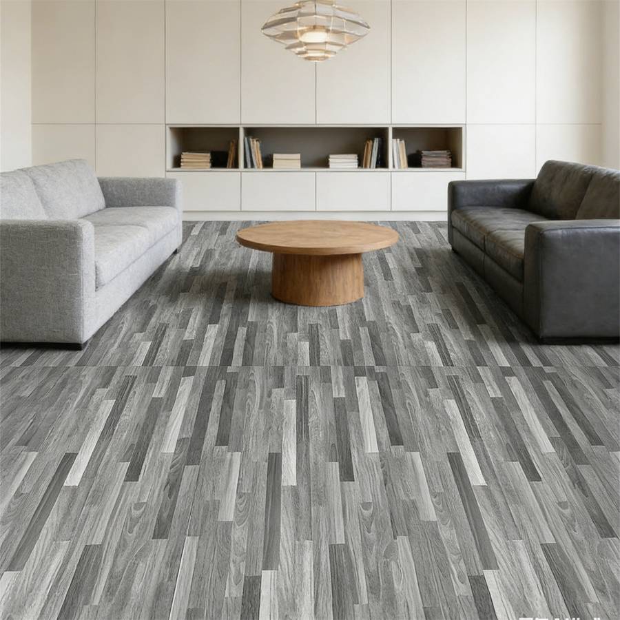 Self Adhesive Floor Stickers Parquet Light Gray 40Cm*500Cm