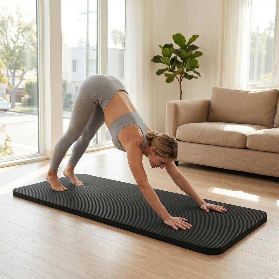 Yoga Mat Exclusive Premium Luxury Quality 5 Style Thickened Black