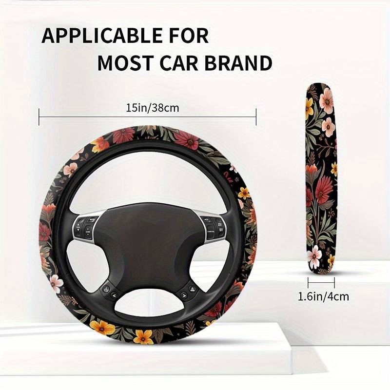 Car Steering Wheel Cover 38X38 Style Digital Printing