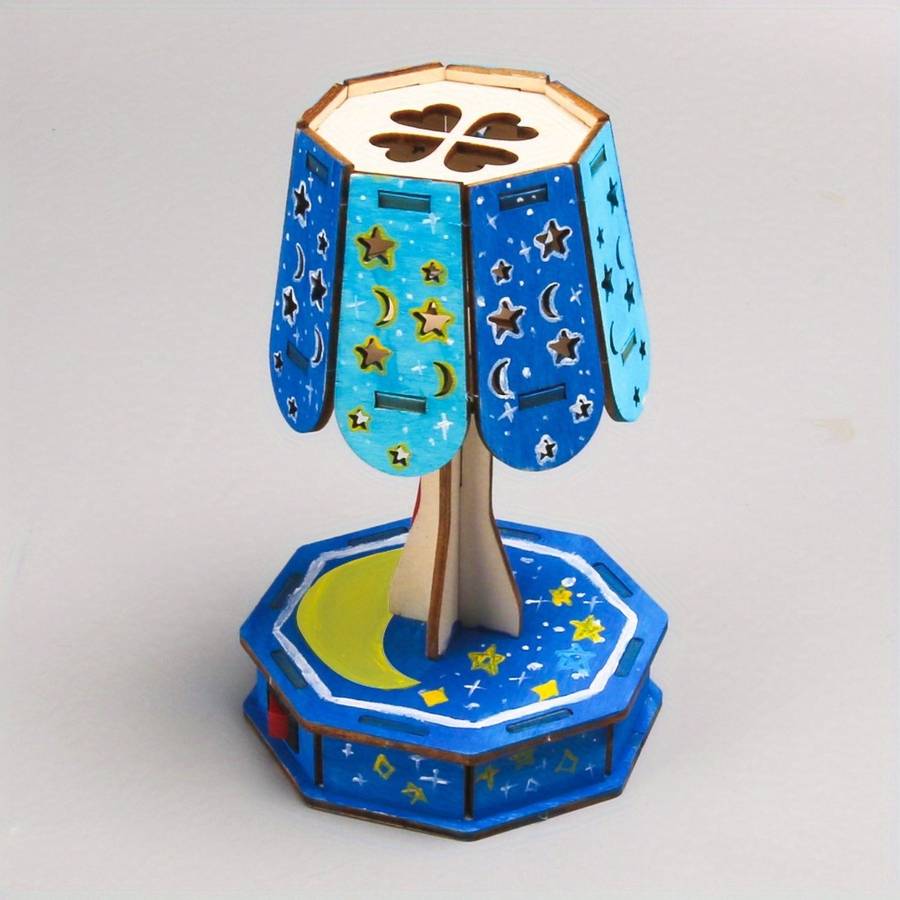 Building Toy Architectural Model Toy Set Color Colorful Desk Lamp