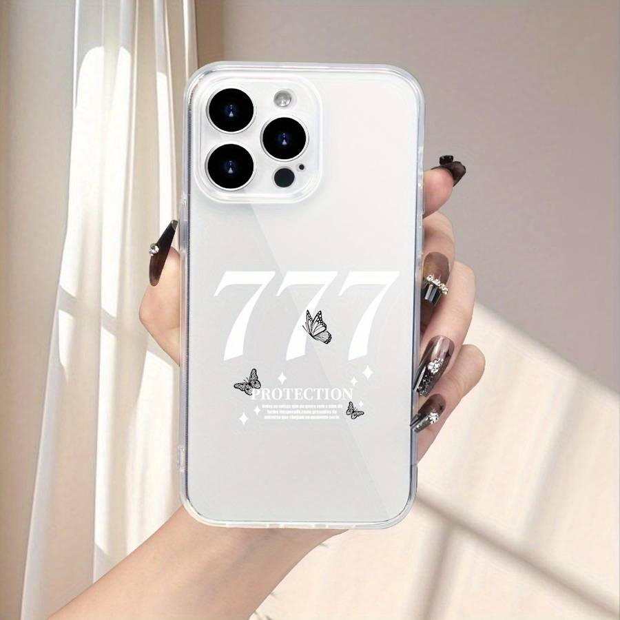 1Pc Transparent For iPhone 7 Plus 8 Plus Butterfly Pattern Phone Case