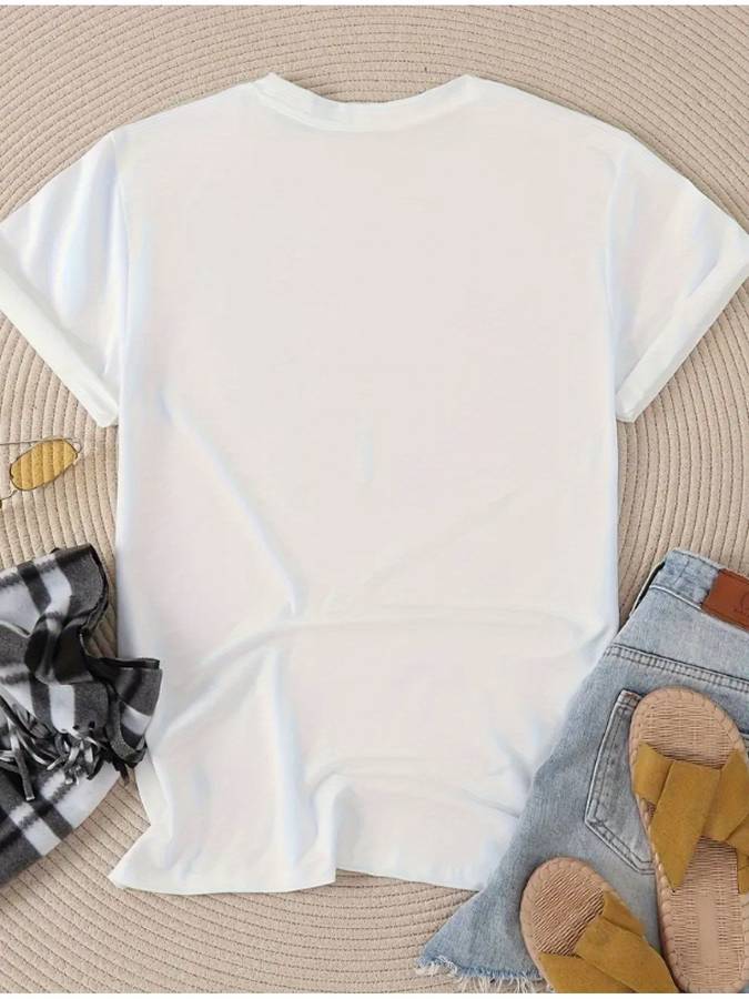 Womens T Shirt Color White Black Blue Sizes
