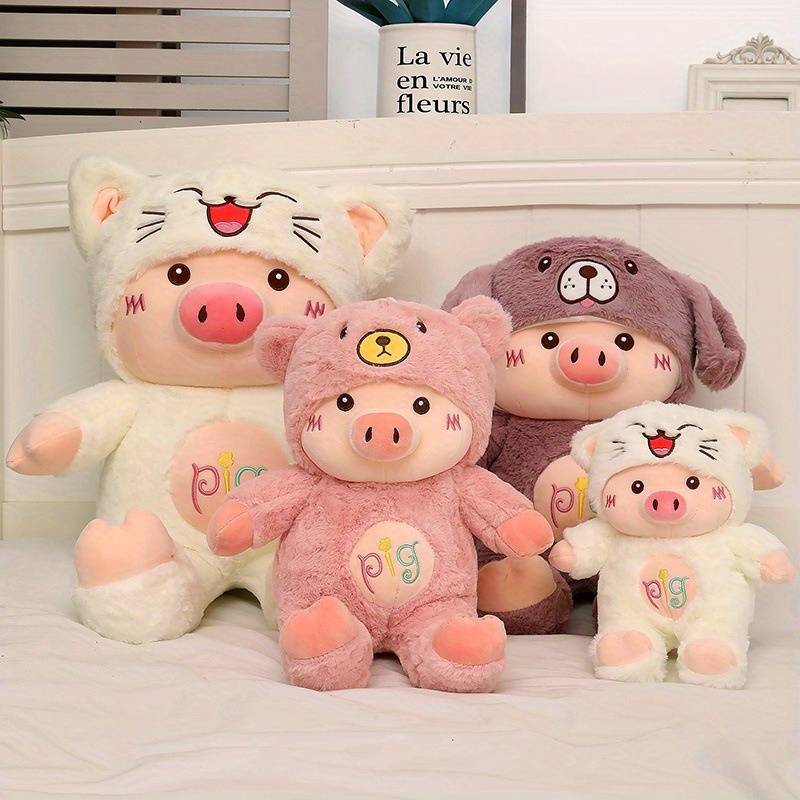 Plush Toyss color Purple puppy coat pig