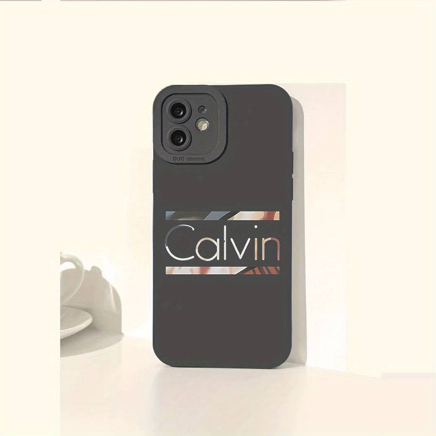 1Pc Black For iPhone 11 Calvin Text Phone Case