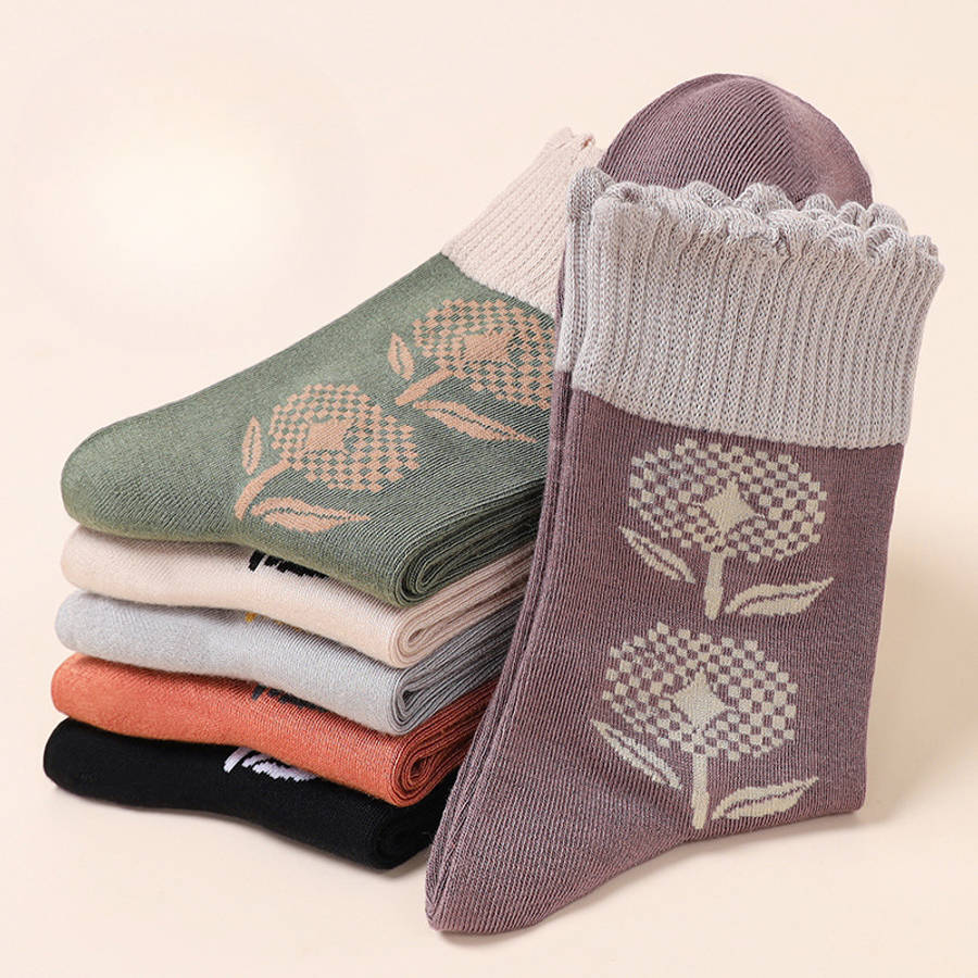 Women S Socks Color 6 Pairs Of Mixed Color Combination Pack Size Onesize
