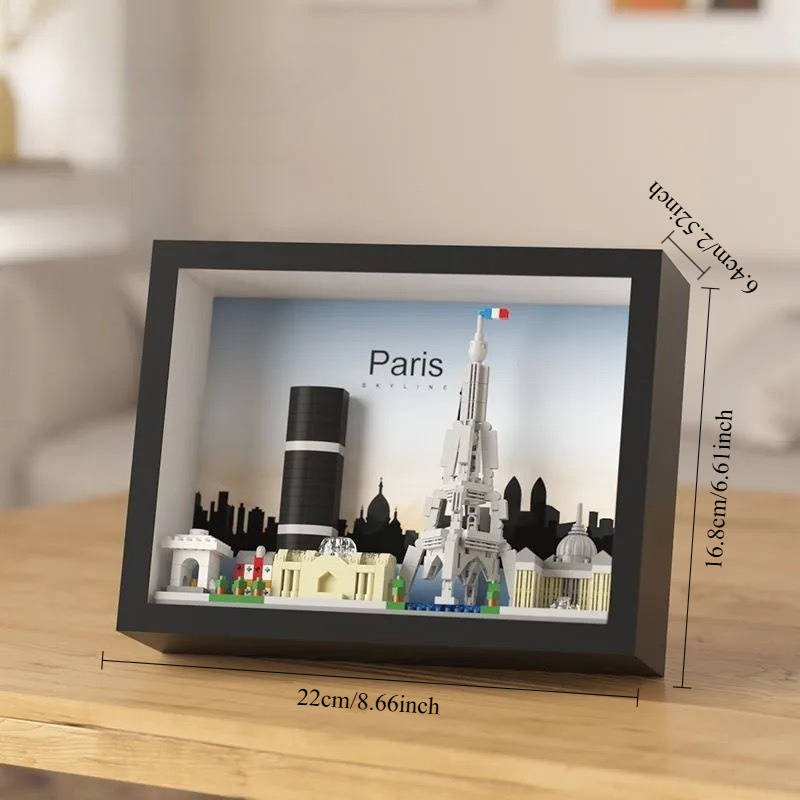 Building Toy Architectural Model Toy Set Color Paris Skyline