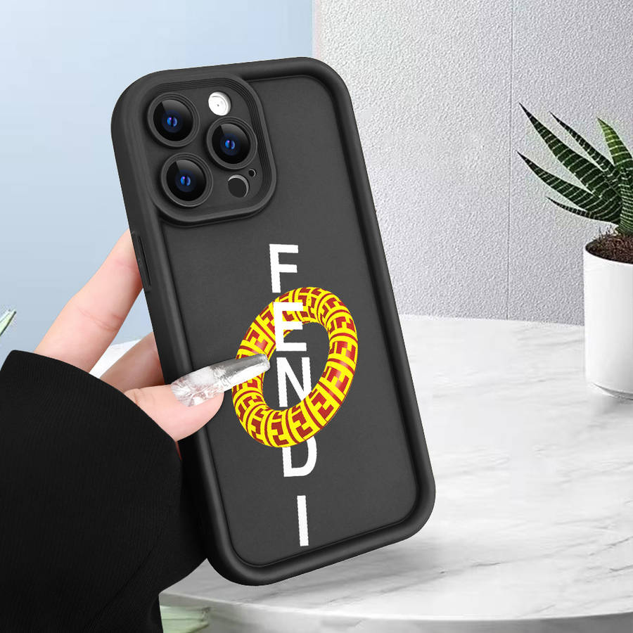 1Pc Black For iPhone 16 Plus Swimming Ring Pattern Phone Case