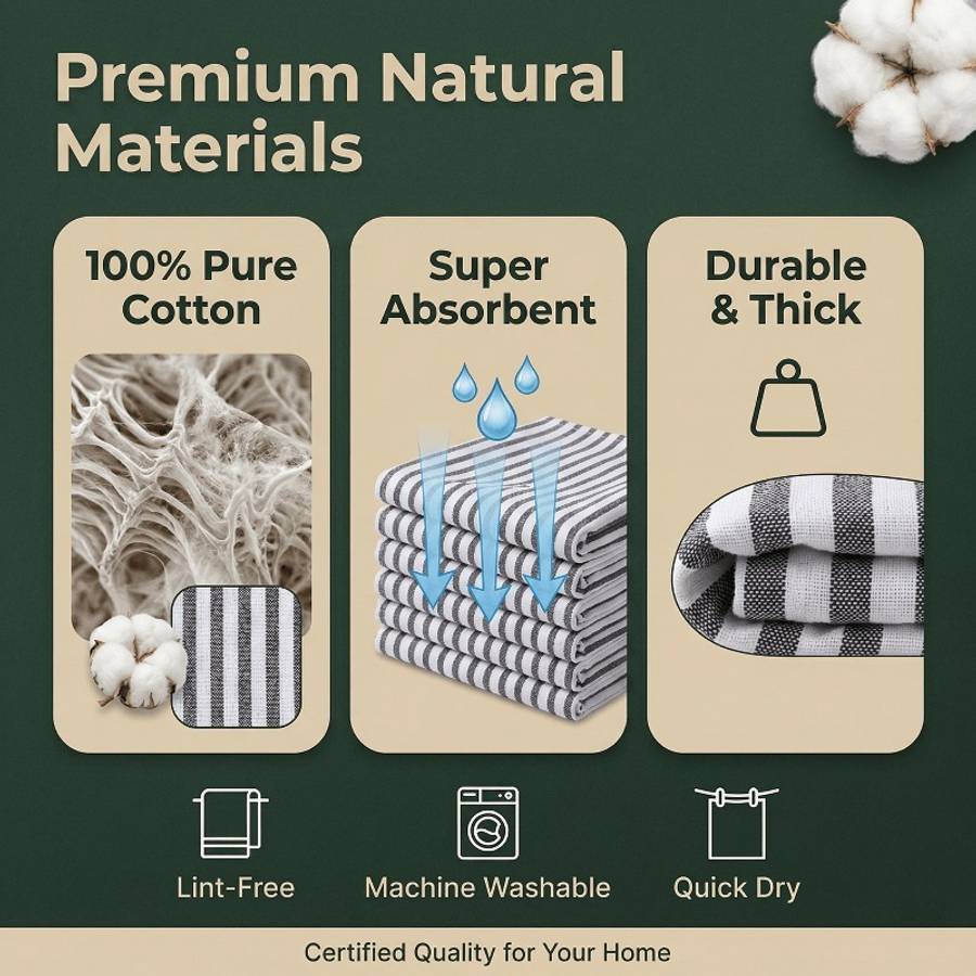 Rag Size 48.01*65.0Cm18.89*25.59*Inch Quantity 2Pcs