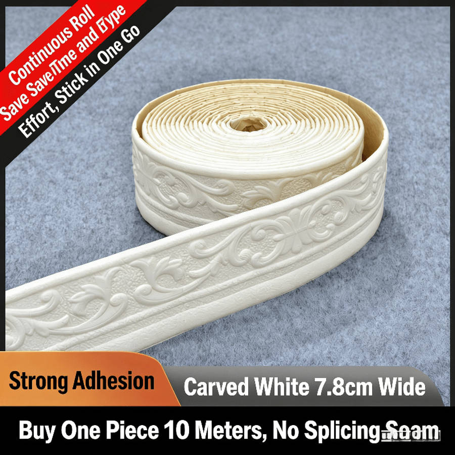 Skirting Board White Size 1000Cm393.7In