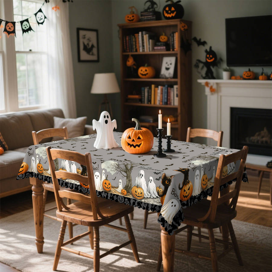 Halloween tablecloth decoration size Round 60inch or 152cm