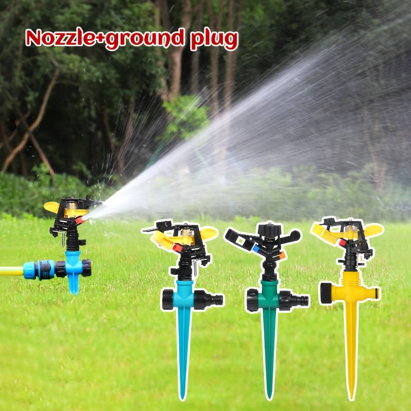 1Pc Adjustable Yard Sprinkler With Swing Arm Atomizing Nozzle