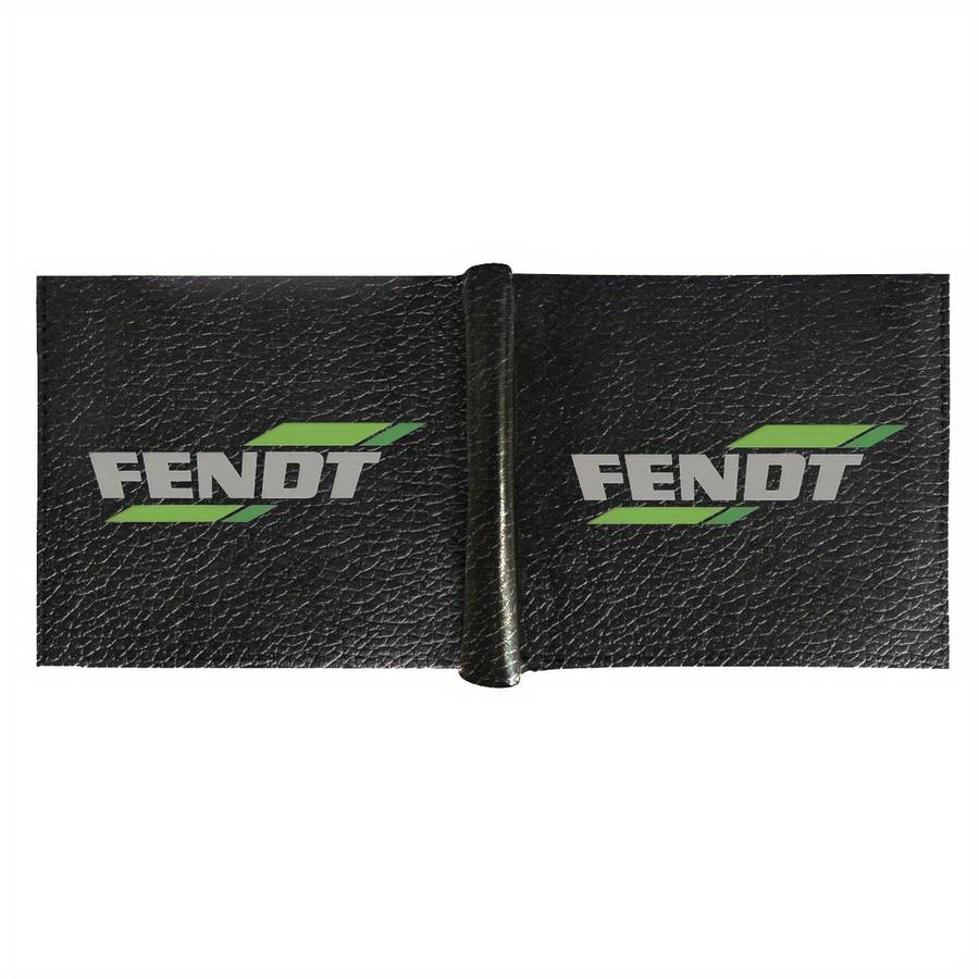 Fendt Men'S Faux Leather Bifold Walletblack Crocodile Texture With Green Logo Multi-Card Sl
