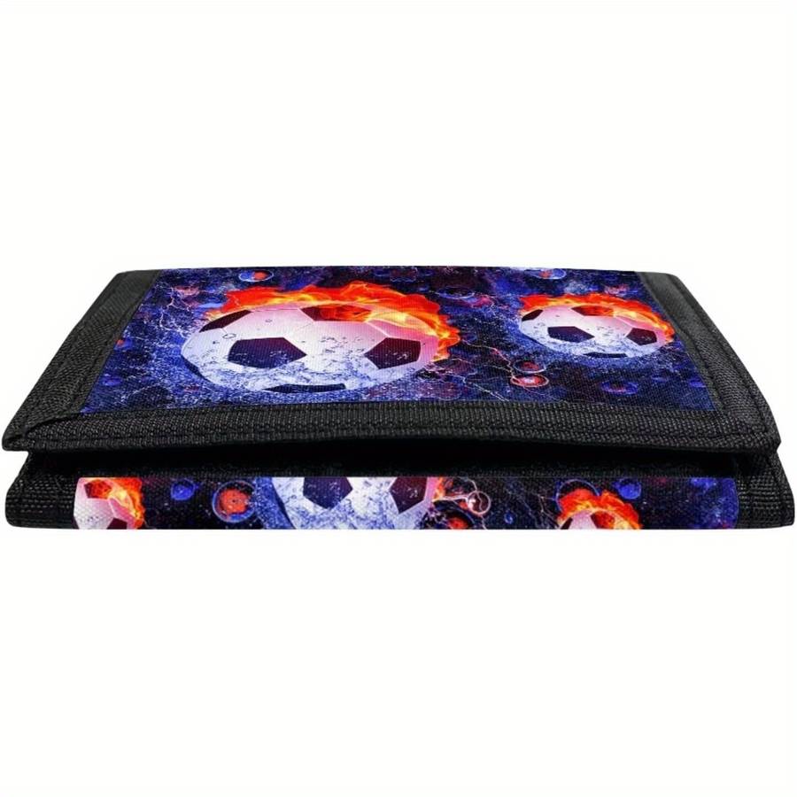 Soccer Flame Trifold Wallet