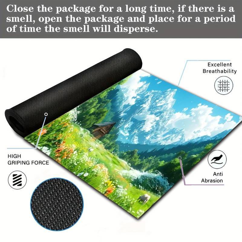 Mouse Pad Size 1Pc Snow Mountain Forest 30X80Cm