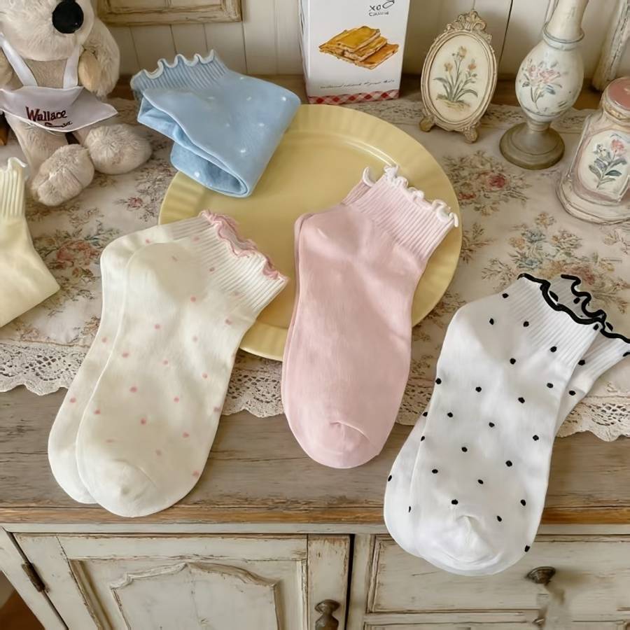 Women S Socks Color Mixed Colors5 Pairs Size Onesize