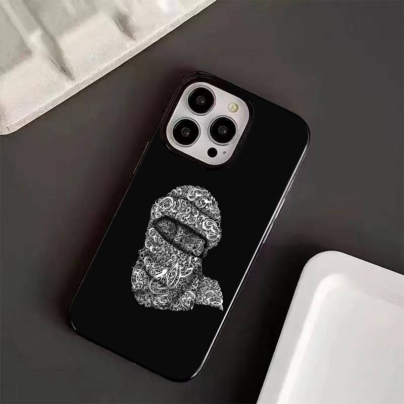 1Pc Black For iPhone 11 Pro Max Arabic Pattern Design Phone Case