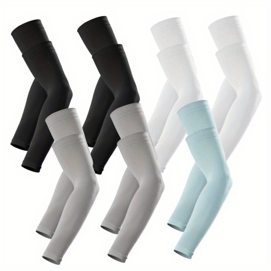 Sunscreen Sleeves Color 2 Black 2 Green White Sky Blue Orange