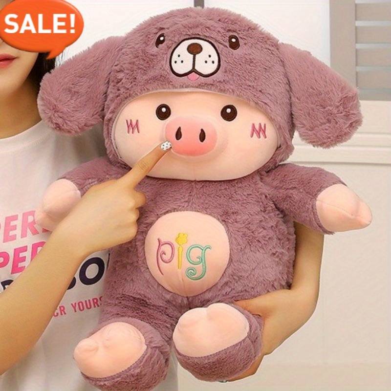 Plush Toyss color Purple puppy coat pig