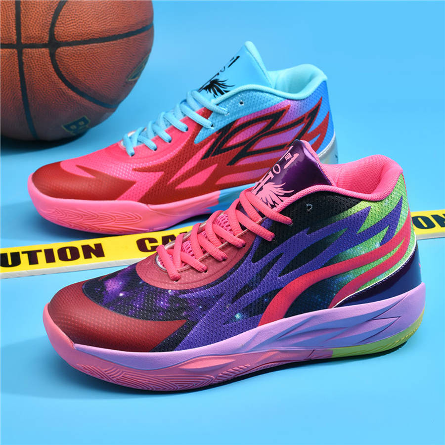 Sneakers Mandarin Duck Plum Red Iridescent Size Uk 7